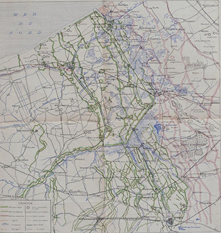 Le secteur belge sur le front de l’Yser Le secteur belge sur le front de l’Yser