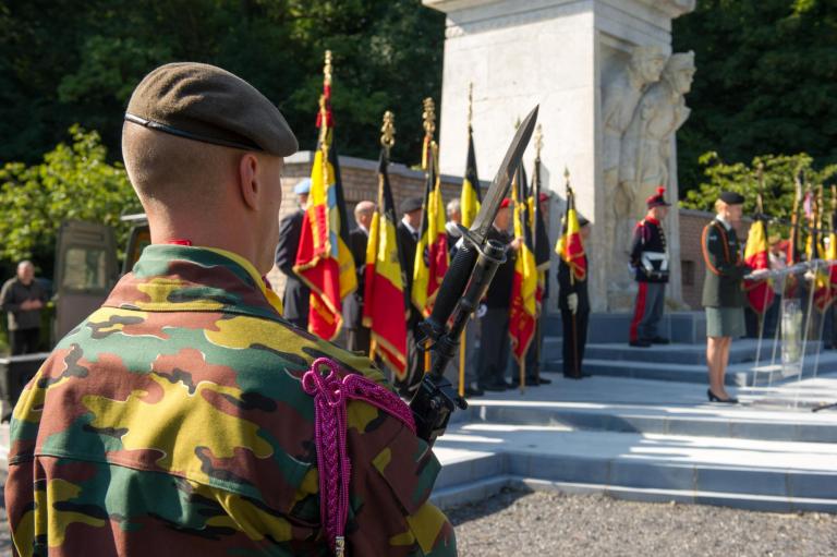 Cérémonie au cimétière militaire de Champion