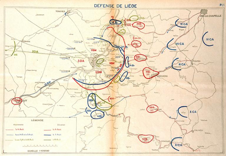 De gevechten rond Luik