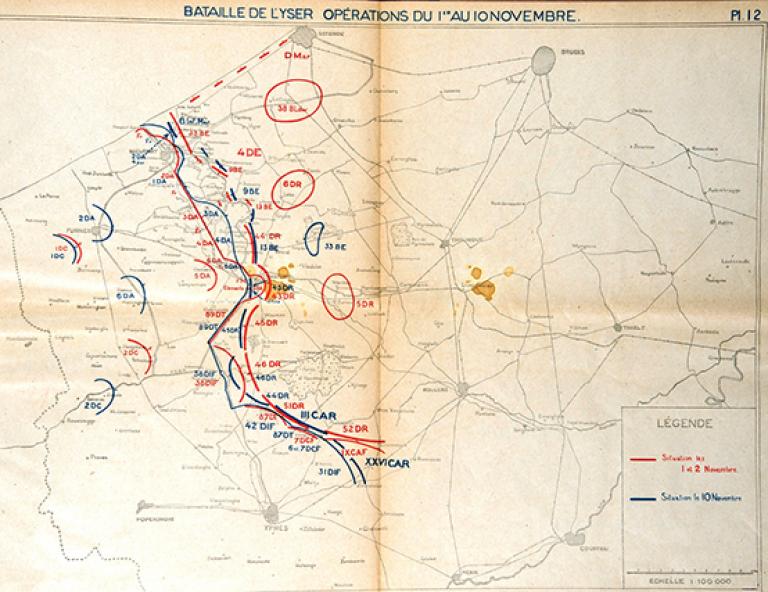 Les combats proche de l’Yser Les combats proche de l’Yser